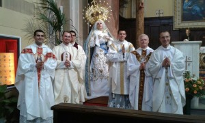 Newly ordained priests